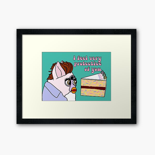 Item preview, Twilight Furby Birthday Card Edward Cullen “I feel very protective of you” birthday cake designed and sold by PobertRattinson.