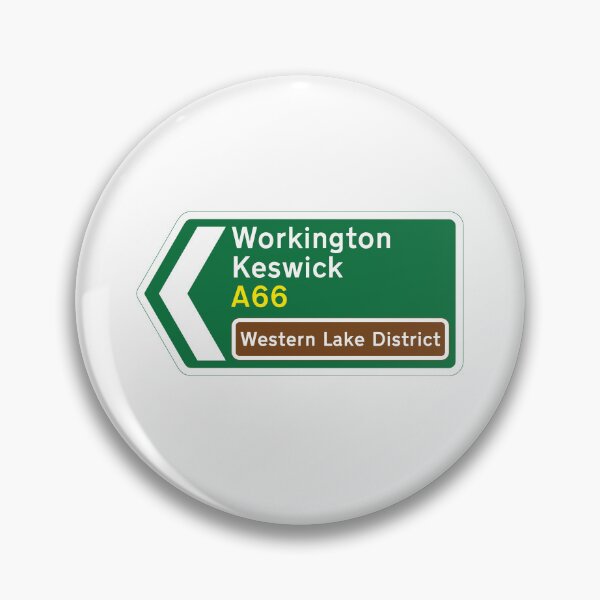 Item preview, A66 Workington & Keswick Route - Western Lake District Sign designed and sold by Cumbria Guru.