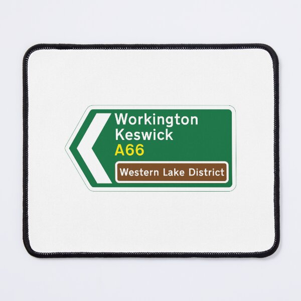 Item preview, A66 Workington & Keswick Route - Western Lake District Sign designed and sold by Cumbria Guru.