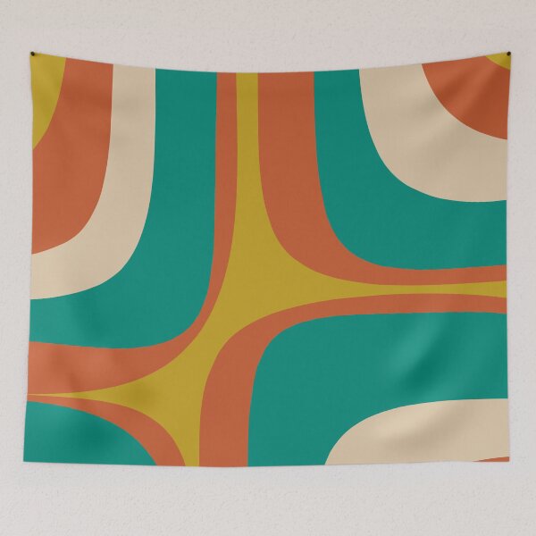 Item preview, Mid Century Modern Abstract Retro Groove Pattern designed and sold by kierkegaard.