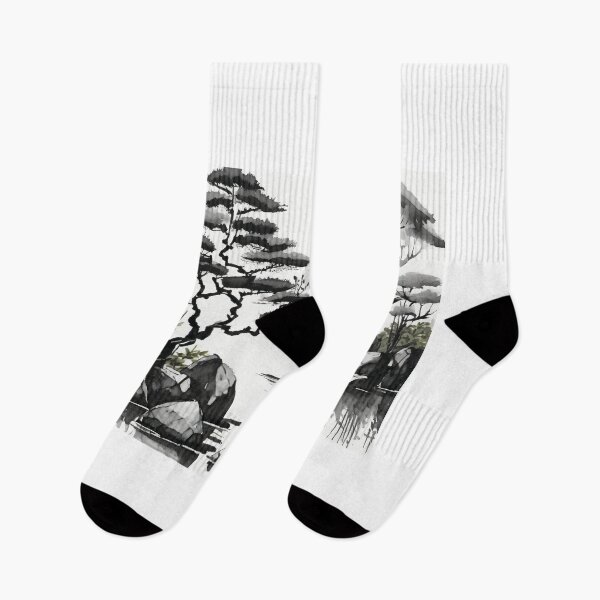 Item preview, Lake Shrine Tranquility: Sumi-e Serenity designed and sold by Marithrax.