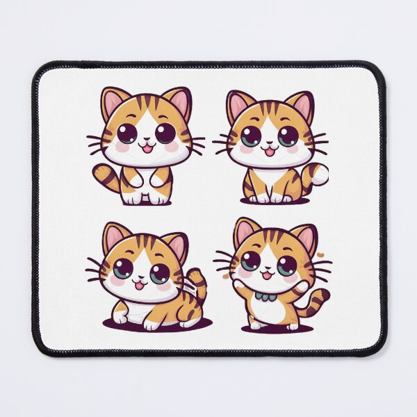 Item preview, Cute Kawaii Cats posing designed and sold by BuxomBabe21.