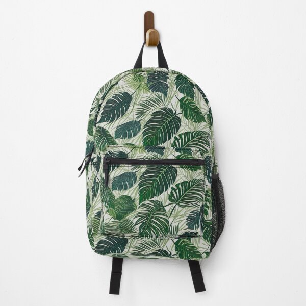 Item preview, Exotic jungle pattern palm leaves in various shades of green designed and sold by Frostquest.