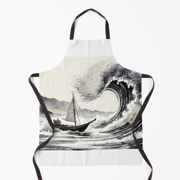 Item preview, Furia de las olas: Sumi-e Tsunami designed and sold by Marithrax.