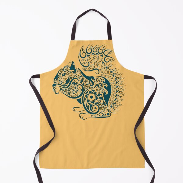 Item preview, Squirrel Polynesian vintage Clipart. Tribal art .Maori Traditional pattern. Blue and white by Mill2023 designed and sold by Mill2023.