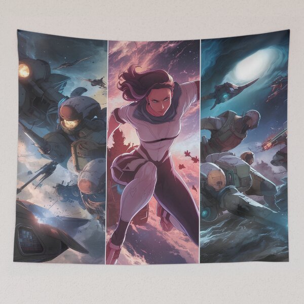 Item preview, "Clash of Cosmos: Nebula X Space Battle" designed and sold by LuckyCosmos.