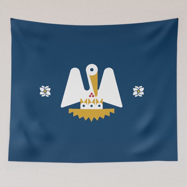 Item preview, Minimal Louisiana Flag designed and sold by Running Fox Designs.