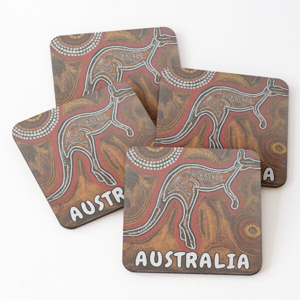 Item preview, Australia - Aboriginal Art Inspired Kangaroo 2 designed and sold by rylalgarra.