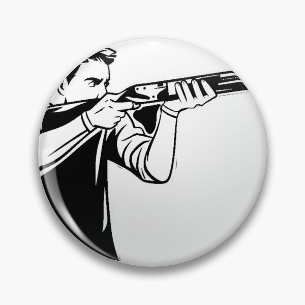 Item preview, Black And White Man Shooting Trap Design designed and sold by Everything Print T's.