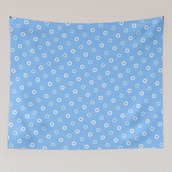 Item preview, Pink & Blue Circle Donut Rings Enduring Blue Stencils designed and sold by Alchemy-A-La-G.