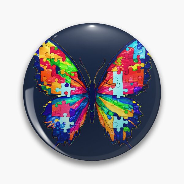 Item preview, Autism Awareness, Acceptance & Support Butterfly designed and sold by Cute & Sassy Custom Gifting Boutiques.