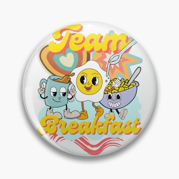 Item preview, Team Breakfast / Retro Cartoon Style Print designed and sold by Thehatinthecat.