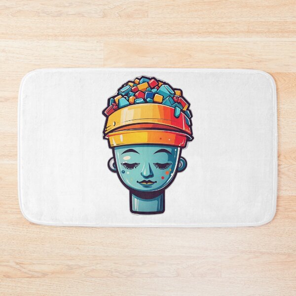 Item preview, 90s cartoon woman head filled with candy designed and sold by GreenPeso.