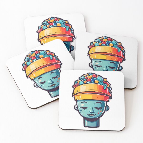 Item preview, 90s cartoon woman head filled with candy designed and sold by GreenPeso.