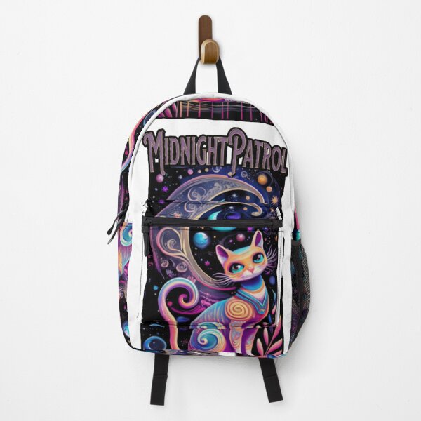 Item preview, Cat On Night Patrol Moon Galaxy Landscape designed and sold by JediKittenWars.