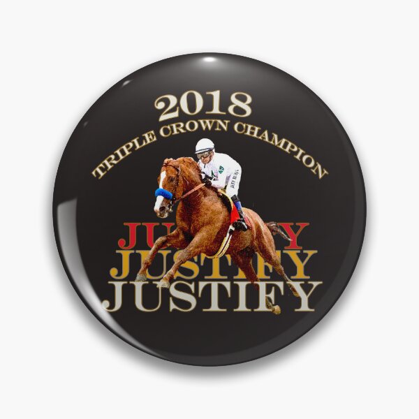 Item preview, Justify Wins the 2018 Triple Crown Horse Racing Design designed and sold by Ginny Luttrell.