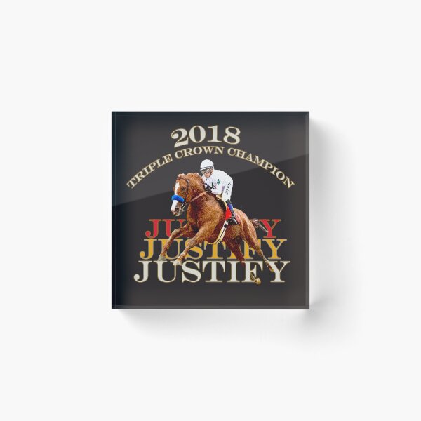 Item preview, Justify Wins the 2018 Triple Crown Horse Racing Design designed and sold by Ginny Luttrell.