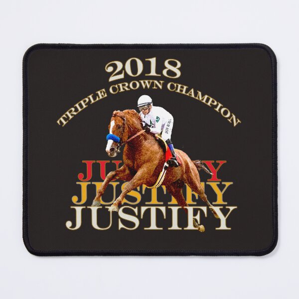 Item preview, Justify Wins the 2018 Triple Crown Horse Racing Design designed and sold by Ginny Luttrell.