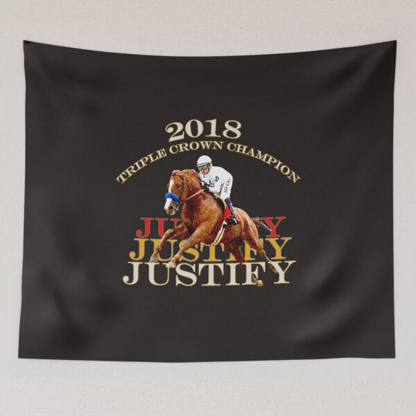 Item preview, Justify Wins the 2018 Triple Crown Horse Racing Design designed and sold by Ginny Luttrell.
