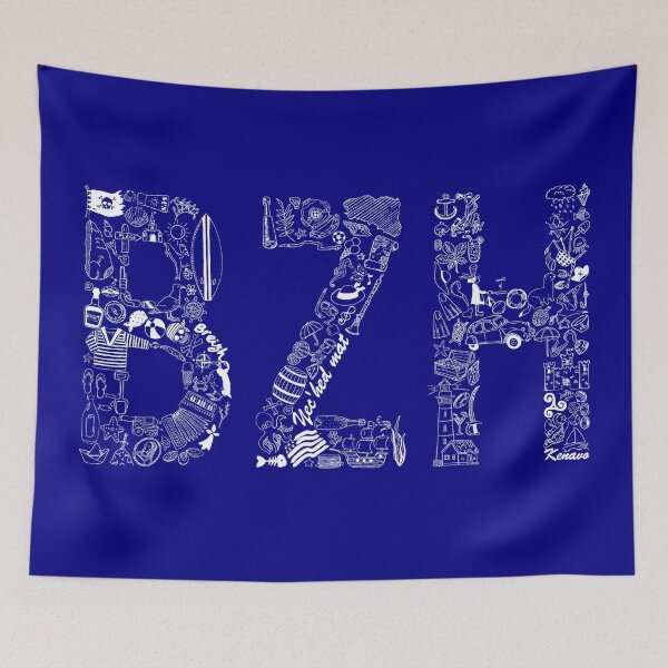 Item preview, BZH mosaïque (motif blanc) designed and sold by TheLostBreton.