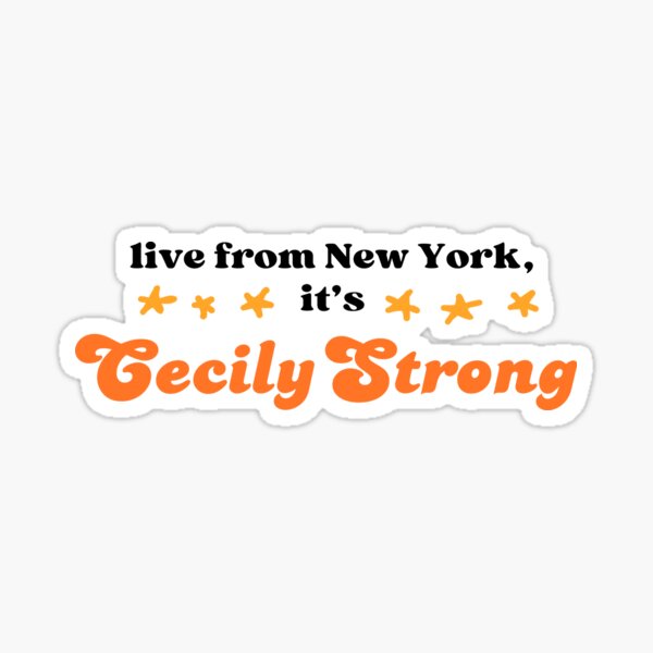 Artikel-Vorschau von Live aus New York, es ist Cecily Strong, designt und verkauft von Little Cedar Tree.
