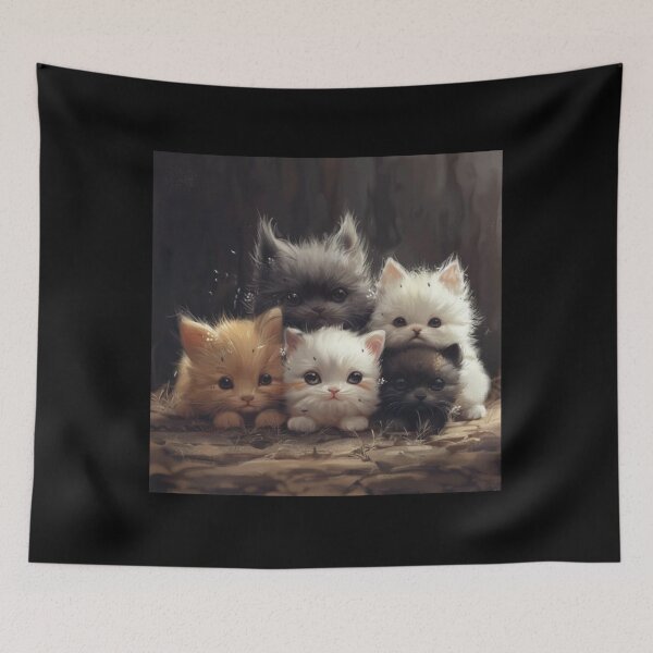 Item preview, Colorful kittens designed and sold by KusyArt.