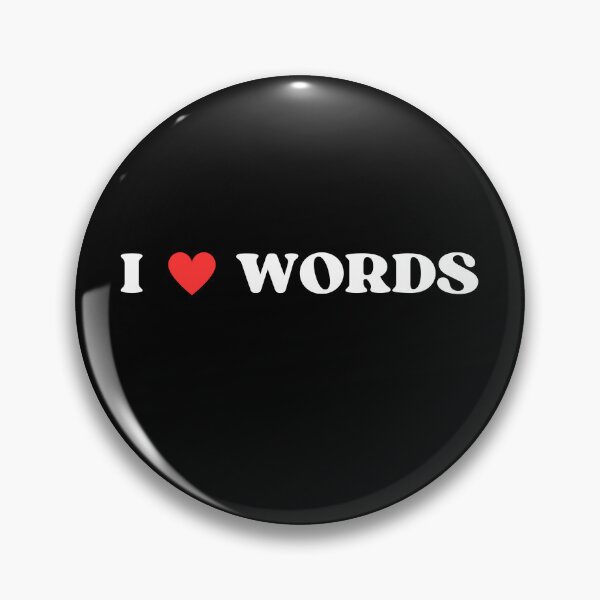 Item preview, I Heart Words designed and sold by RedPumpFlash.