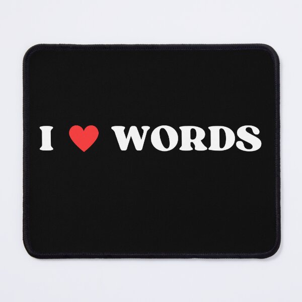 Item preview, I Heart Words designed and sold by RedPumpFlash.