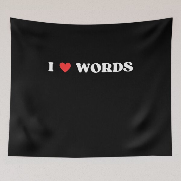Item preview, I Heart Words designed and sold by RedPumpFlash.