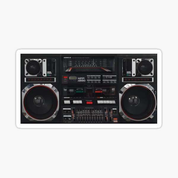 Vista previa del artículo con la obra «reproductor de casetes retro», diseñado y vendido por Bukhisz.