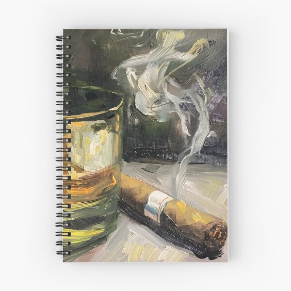 Artikelvorschau, Raffinierte Träumerei – Eine Whisky- und Zigarrensymphonie in subtiler abstrakter Kunst entworfen und verkauft von OlfactoART Studio.