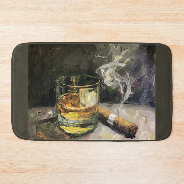 Artikelvorschau, Raffinierte Träumerei – Eine Whisky- und Zigarrensymphonie in subtiler abstrakter Kunst entworfen und verkauft von OlfactoART Studio.