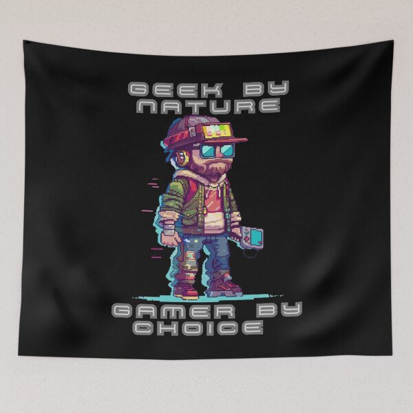 Item preview, geek by nature gamer by choice designed and sold by FluxDesigner.
