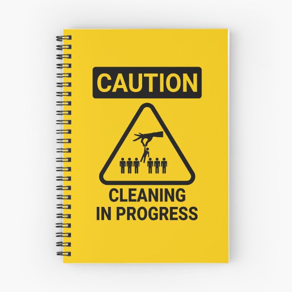 Item preview, Caution cleaning in progress designed and sold by YoshiArtDesign.