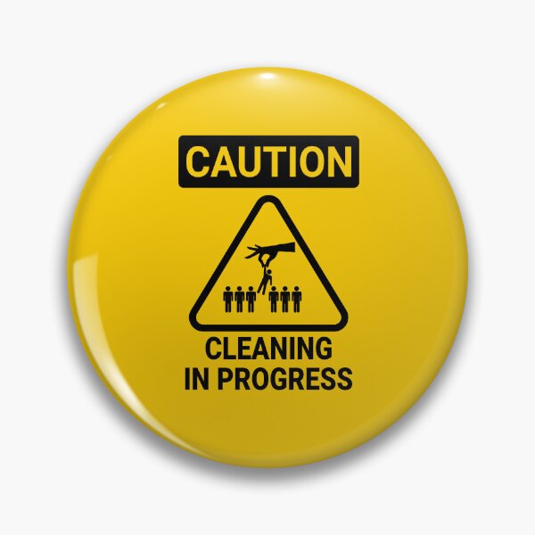 Item preview, Caution cleaning in progress designed and sold by YoshiArtDesign.
