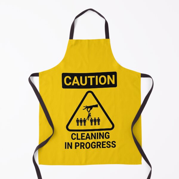 Item preview, Caution cleaning in progress designed and sold by YoshiArtDesign.