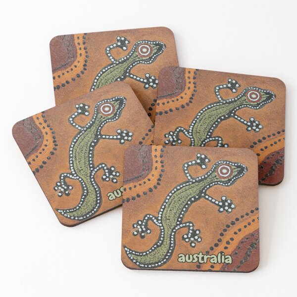 Item preview, Australia - Aboriginal Art Inspired Gecko 2 designed and sold by rylalgarra.