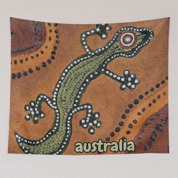 Item preview, Australia - Aboriginal Art Inspired Gecko 2 designed and sold by rylalgarra.