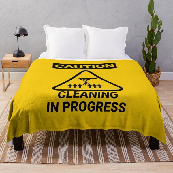 Item preview, Caution cleaning in progress designed and sold by YoshiArtDesign.