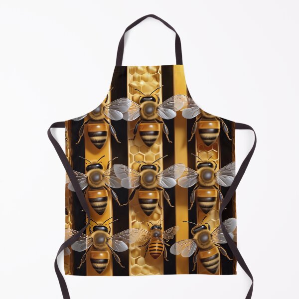 Artikelvorschau, Black And Yellow Honey Bee Pattern entworfen und verkauft von TheArtOfPat.
