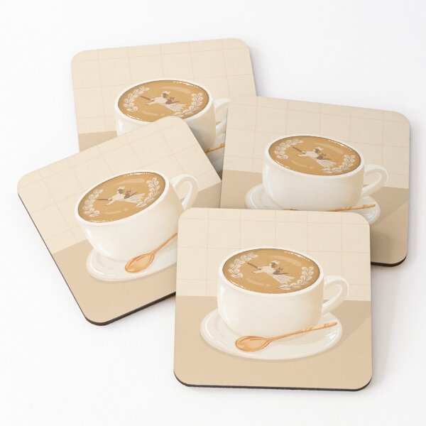 Item preview, Kiki s Delivery Service Latte Cafe Art Illustration designed and sold by gojibearstudio.