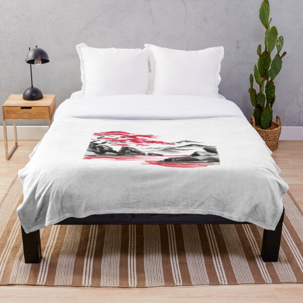 Item preview, Tranquil Sumi-e Serenity Among Pine mountains designed and sold by Marithrax.
