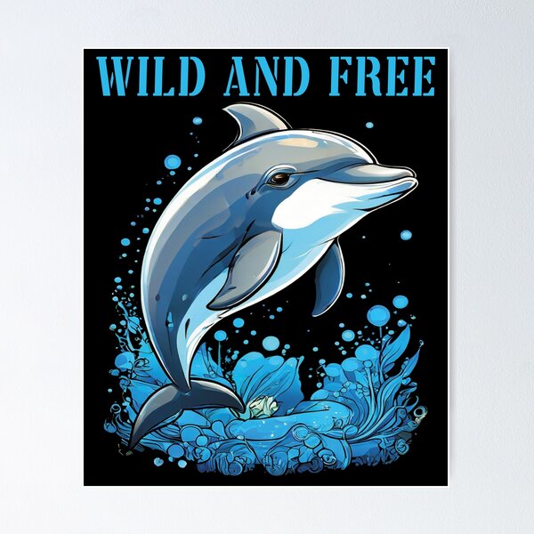 Item preview, Wild and Free Dolphin designed and sold by al21ex.