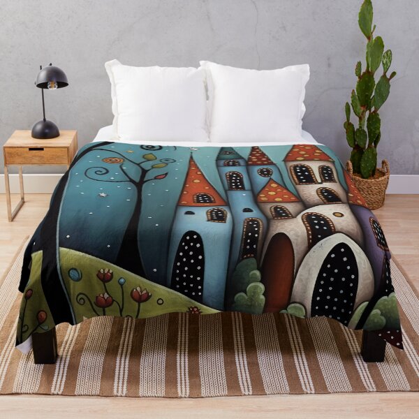 Item preview, colorful whimsical castle 2 designed and sold by NahedAH.