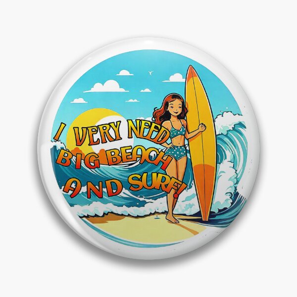 Item preview, I VERY NEED BIG BEACH AND SURF! designed and sold by Giulivo Store Graphic.