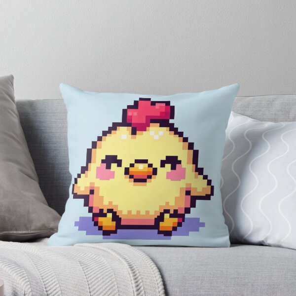 Item preview, Cute Happy Chicken Pixel Art designed and sold by Vibrantpixel47.