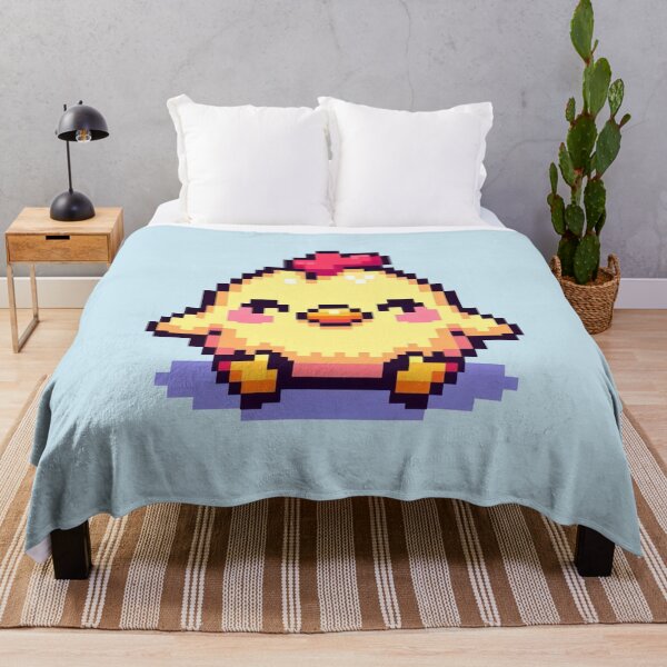 Item preview, Cute Happy Chicken Pixel Art designed and sold by Vibrantpixel47.