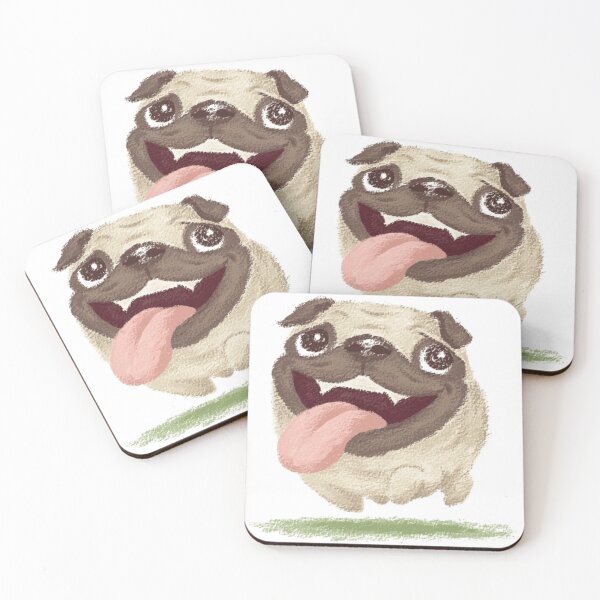 Item preview, Pug - Happy chunky pug designed and sold by Kappadog.
