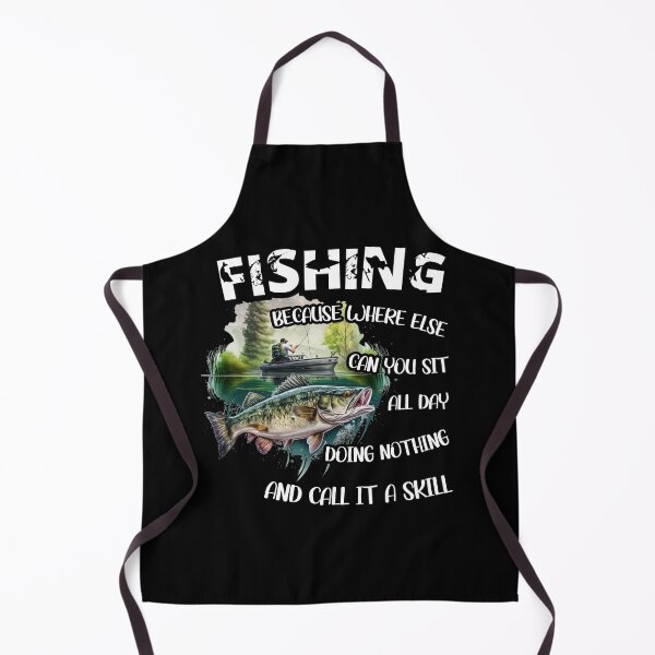 Item preview, Fishing because where else can you sit all day doing nothing and call it a skill designed and sold by SpacePigsZone.