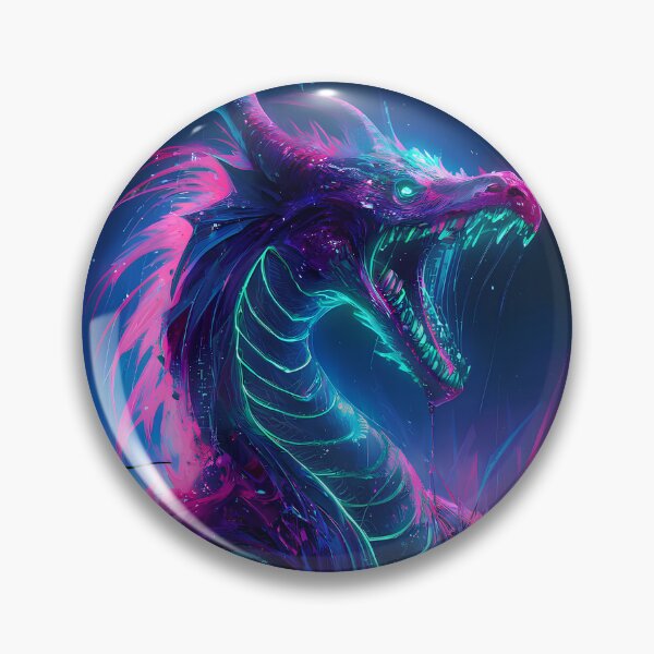 Item preview, Undead neon dragon monster designed and sold by Paul-Place.